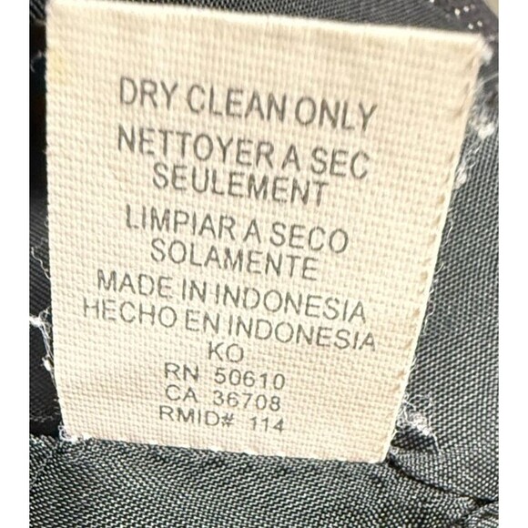 Anne Klein Vintage Y2K Black Blazer 8 Mini Dot Preppy Classic Power Suit Jacket - Picture 5 of 5